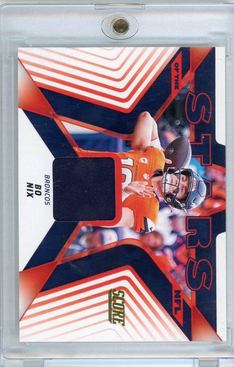 Bo Nix 2025 Panini Score Stars of the NFL relic