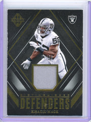 Khalil Mack 2018 Panini Majestic Distinguished Defenders relic #'d 01/25