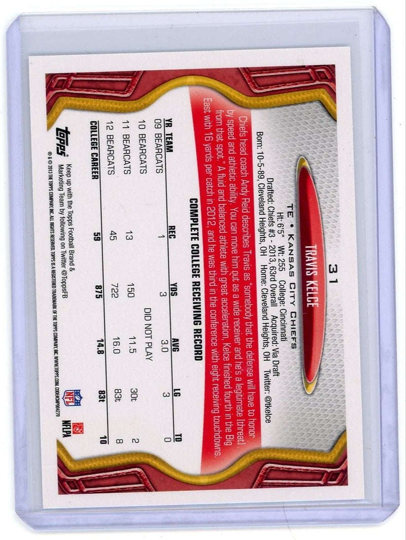 Travis Kelce 2013 Topps 