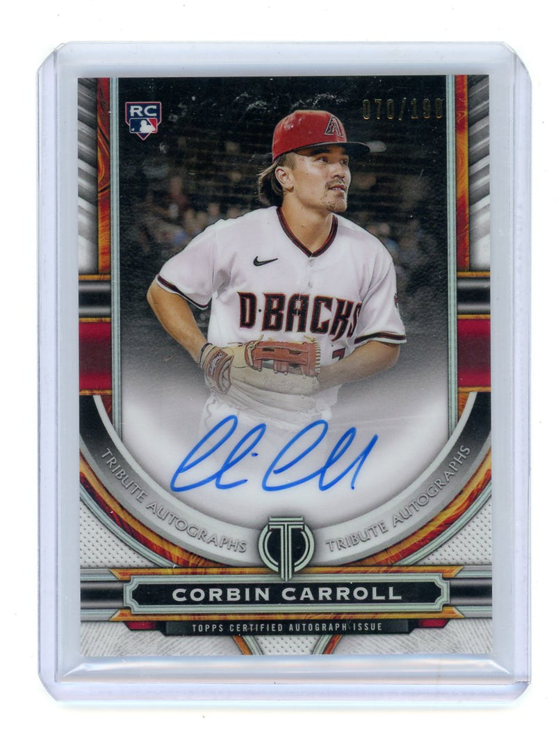 Corbin Carroll 2023 Topps Tribute Rookie Autograph 