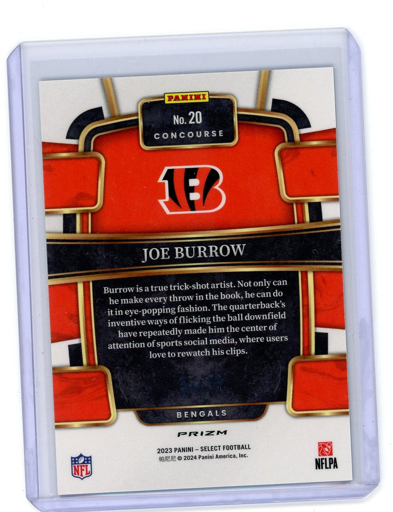 Joe Burrow 2023 Select Concourse Dragon Scale Prizm 