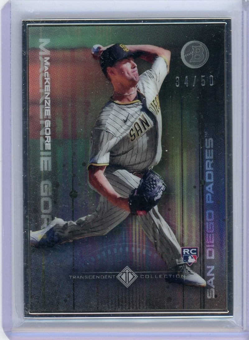 Mackenzie Gore 2022 Bowman Transcendent Collection Bowman Icons /50 variation