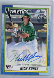 Nick Kurtz 2025 Topps Update Series 1990 Topps Baseball Autographs RC
