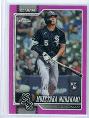 Munetaka Murakami 2026 Topps Chrome Pink Refractor RC #'d 034/250