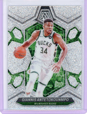 Giannis Antetokounmpo 2023-24 Panini Mosaic White Sparkle