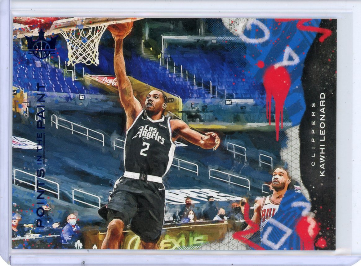 Kawhi Leonard 2020-21 Court Kings In The Paint Sapphire #'d 17/25