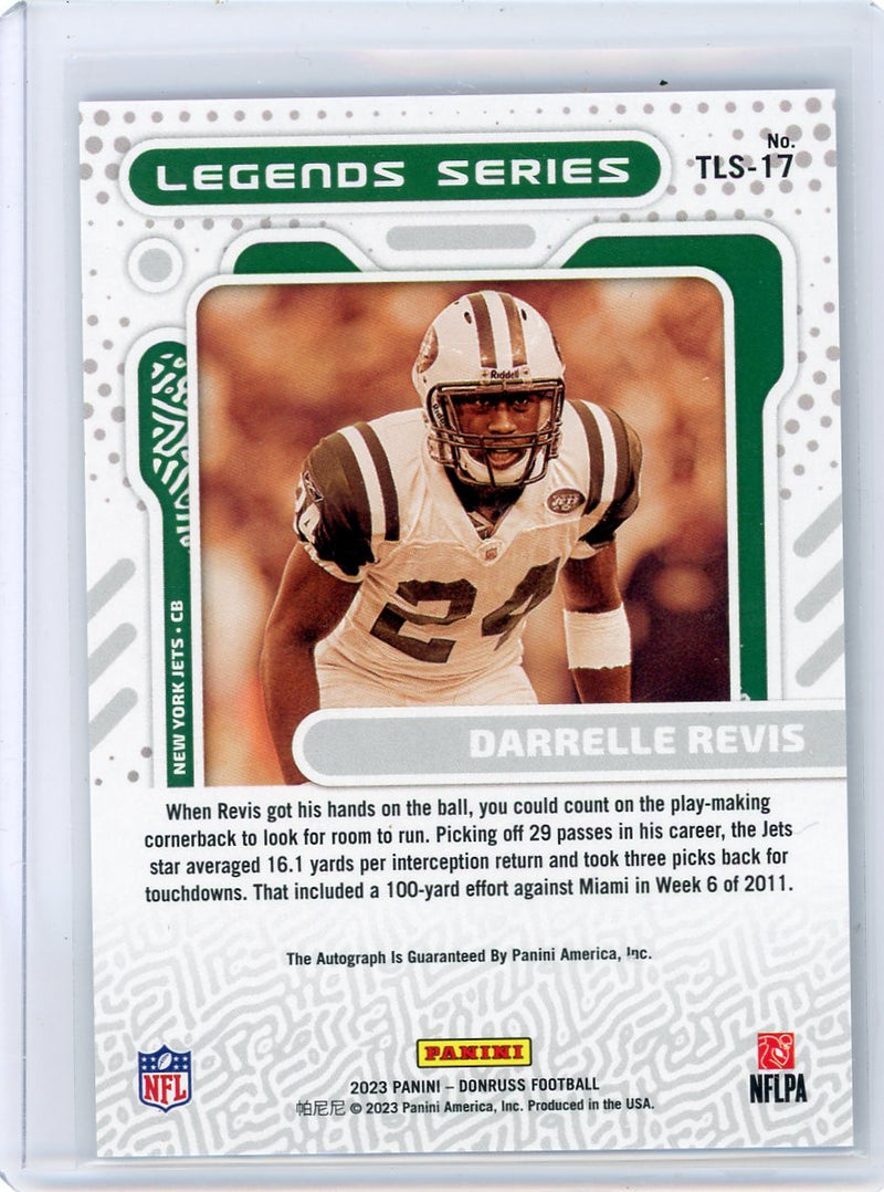 Darrelle Revis 2023 Donruss The Legends Series Autographs 