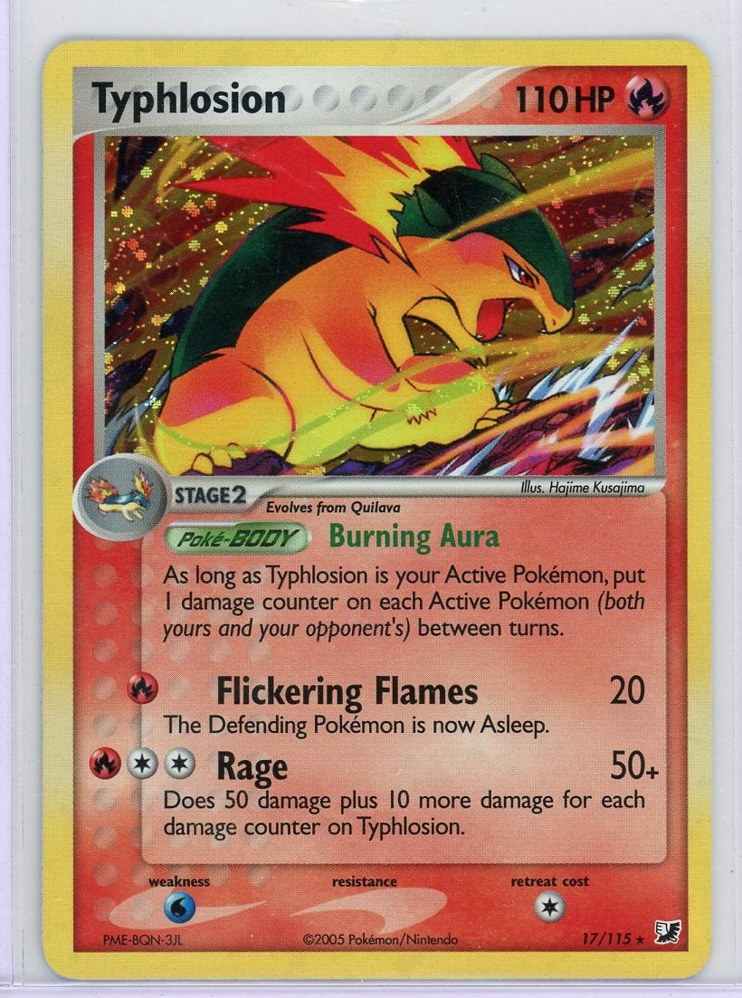 Typhlosion Pokémon EX Unseen Forces Holo Rare #17/115