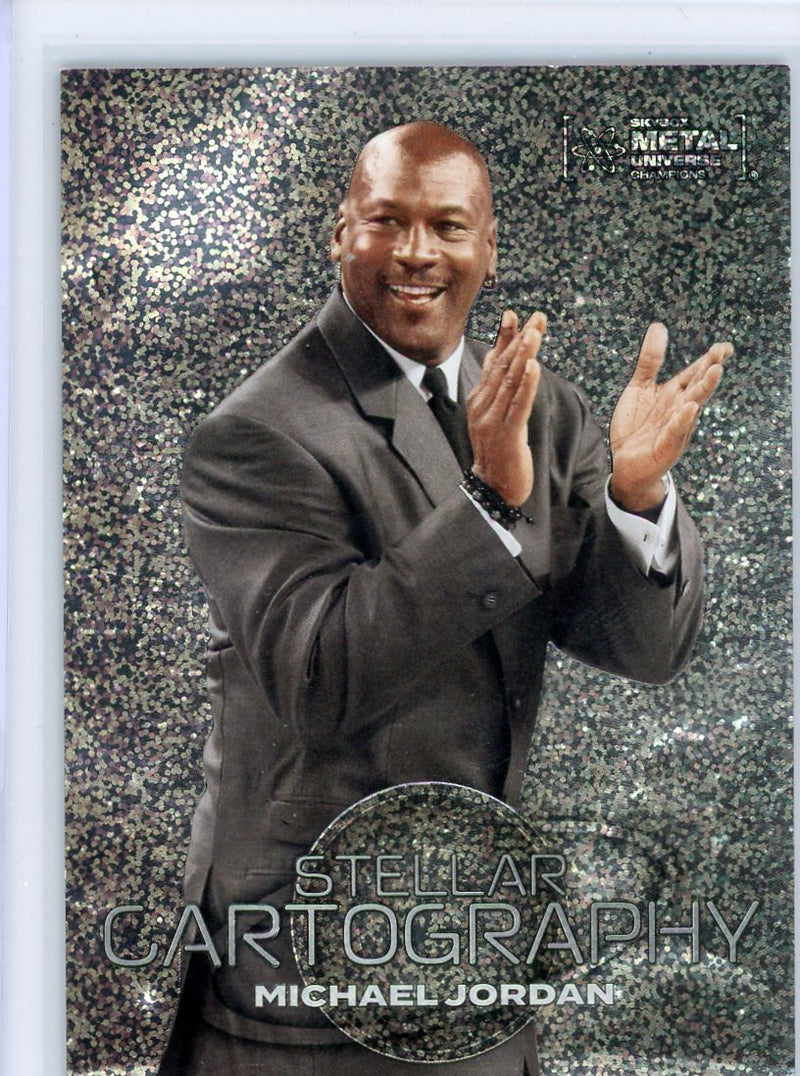 Michael Jordan 2004 Metal Universe Champions Stellar Cartography Silver Dots 