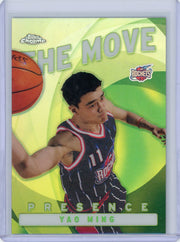 Yao Ming 2002-03 Topps Chrome The Move Refractor RC