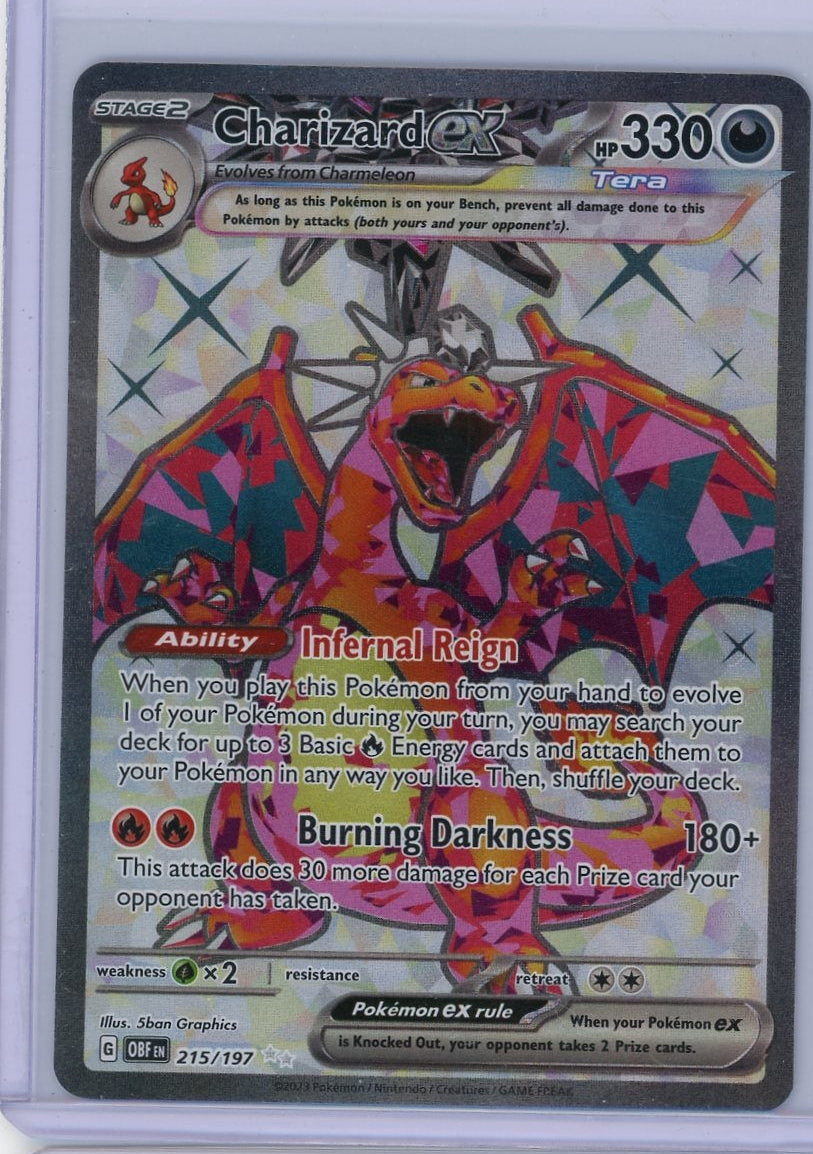 Charizard ex Pokémon Obsidian Flames Full-Art #215/197