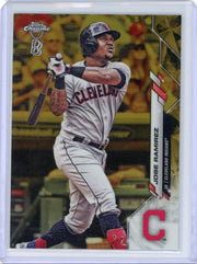 Jose Ramirez 2020 Topps Chrome Ben Baller gold ref. #'d 38/50