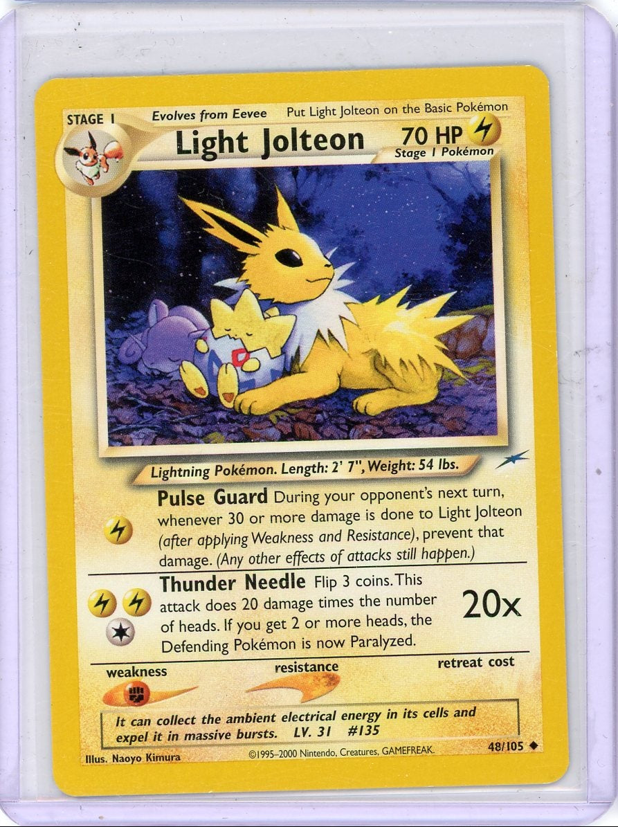 Light Jolteon Pokemon Neo Destiny non-holo #48/105