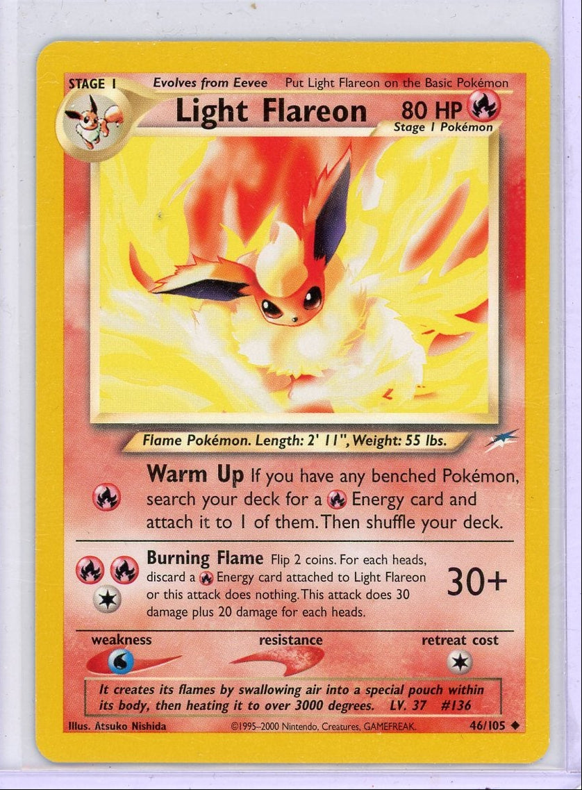 Light Flareon Pokemon Neo Destiny non-holo #46/105