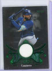 Junior Caminero 2026 Topps Tier One Shadow Relic #SR-JCA #'d /49