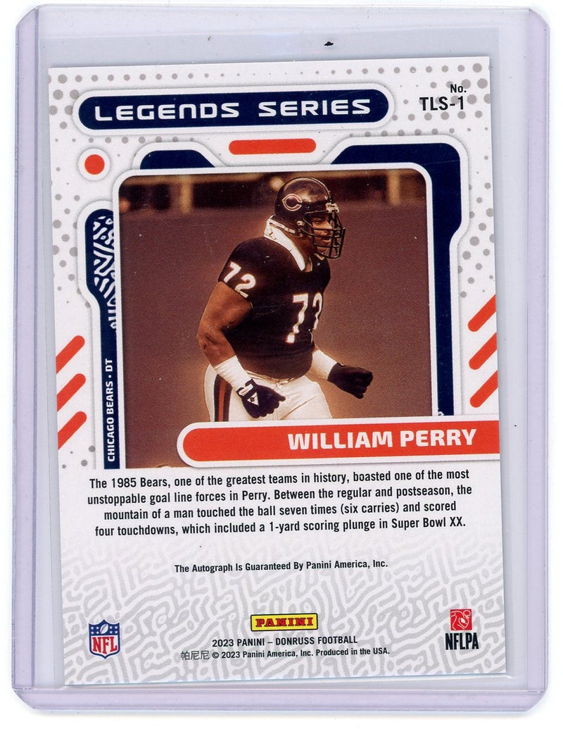 William "The Refrigerator" Perry 2023 Donruss The Legends Series Autographs 