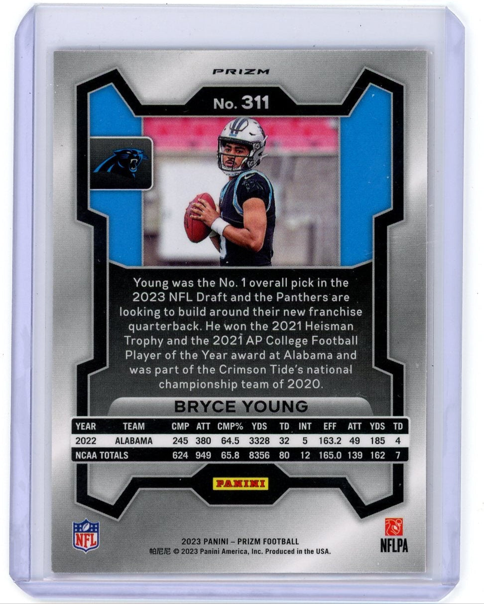 Bryce Young 2023 Prizm No Huddle Orange Prizm RC