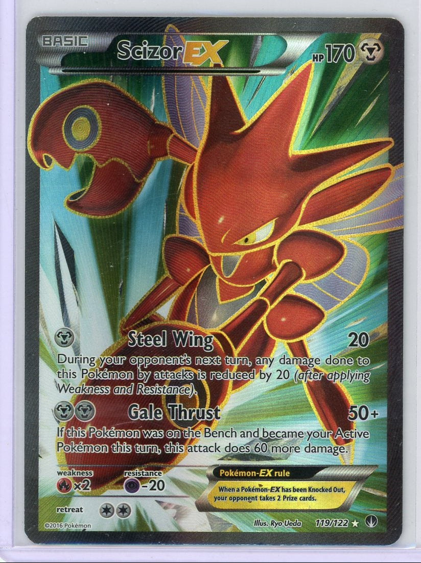 Scizor EX Pokémon BREAKpoint Ultra Rare #119/122 LP