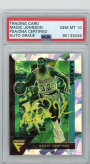 Magic Johnson (2020-21 Panini Flux) PSA/DNA Certified AUTO GRADE PSA 10