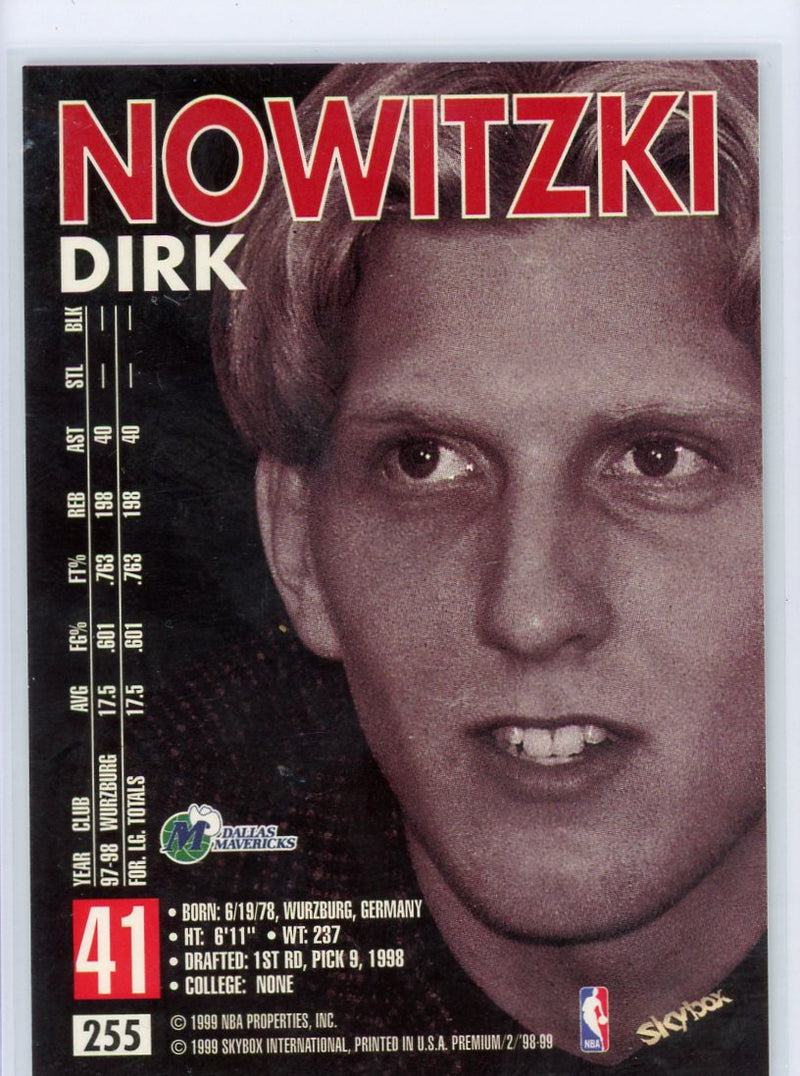 Dirk Nowitzki 1997-97 Skybox Premium 