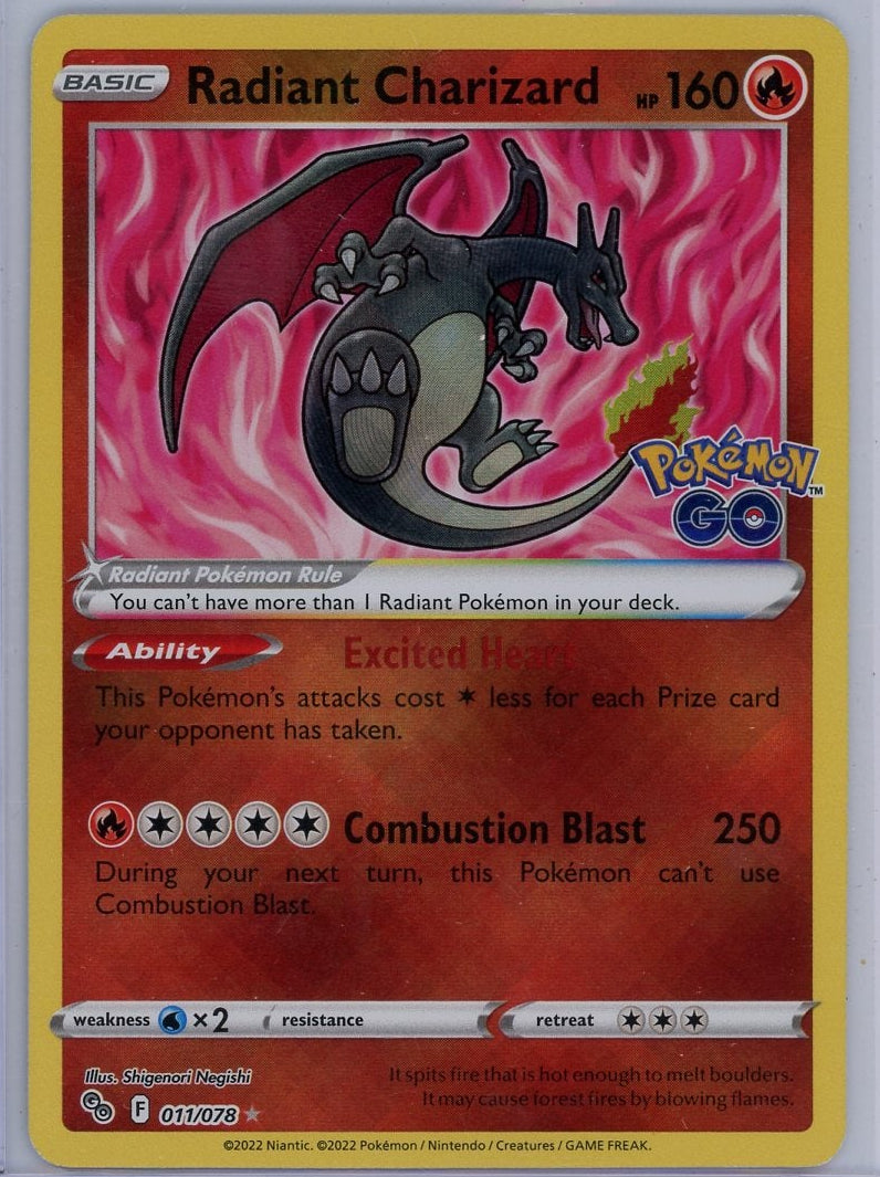 Radiant Charizard 2023 Crown Zenith #011/078