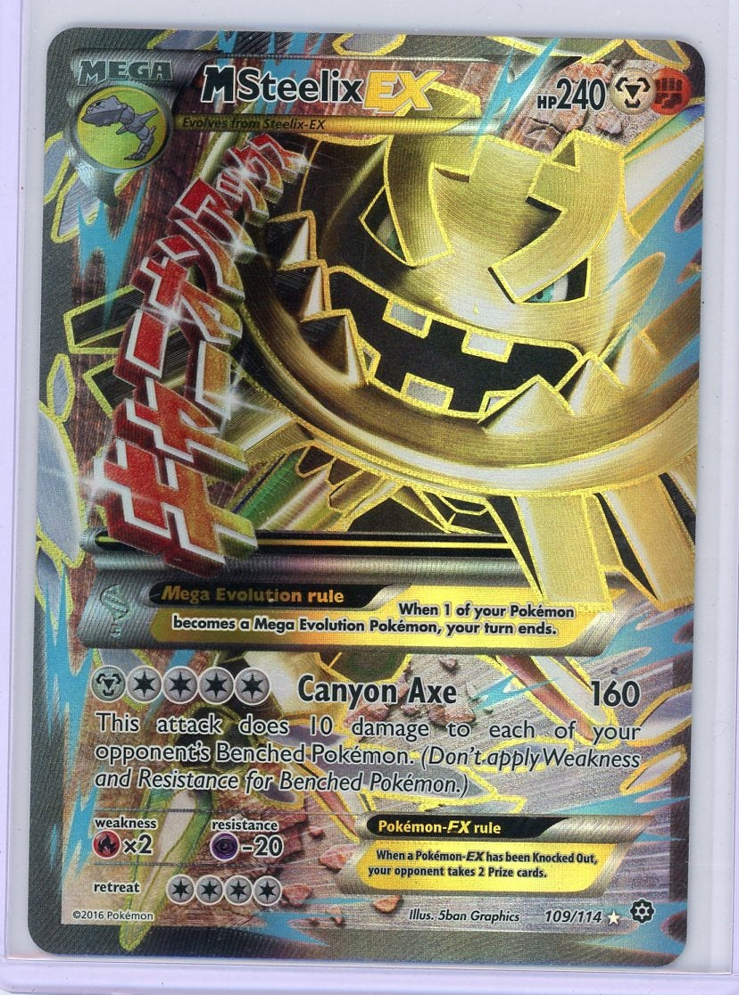M Steelix EX Pokémon Steam Siege Ultra Rare #109/114