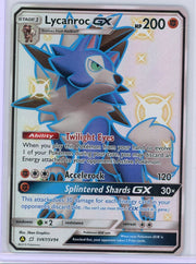 Lycanroc GX Pokémon Hidden Fates Shiny Holo Rare #SV67/SV94
