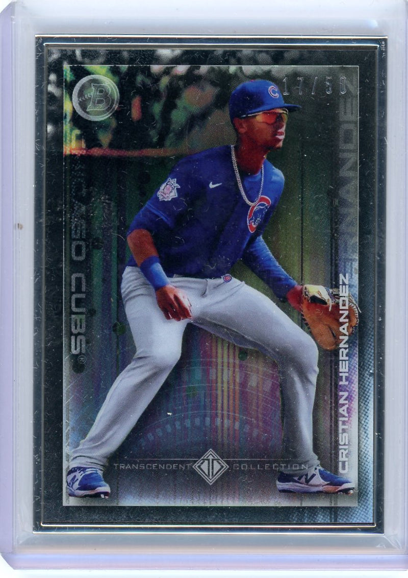 Cristian Hernandez 2022 Bowman Transcendent Collection Bowman Icons /50 variation