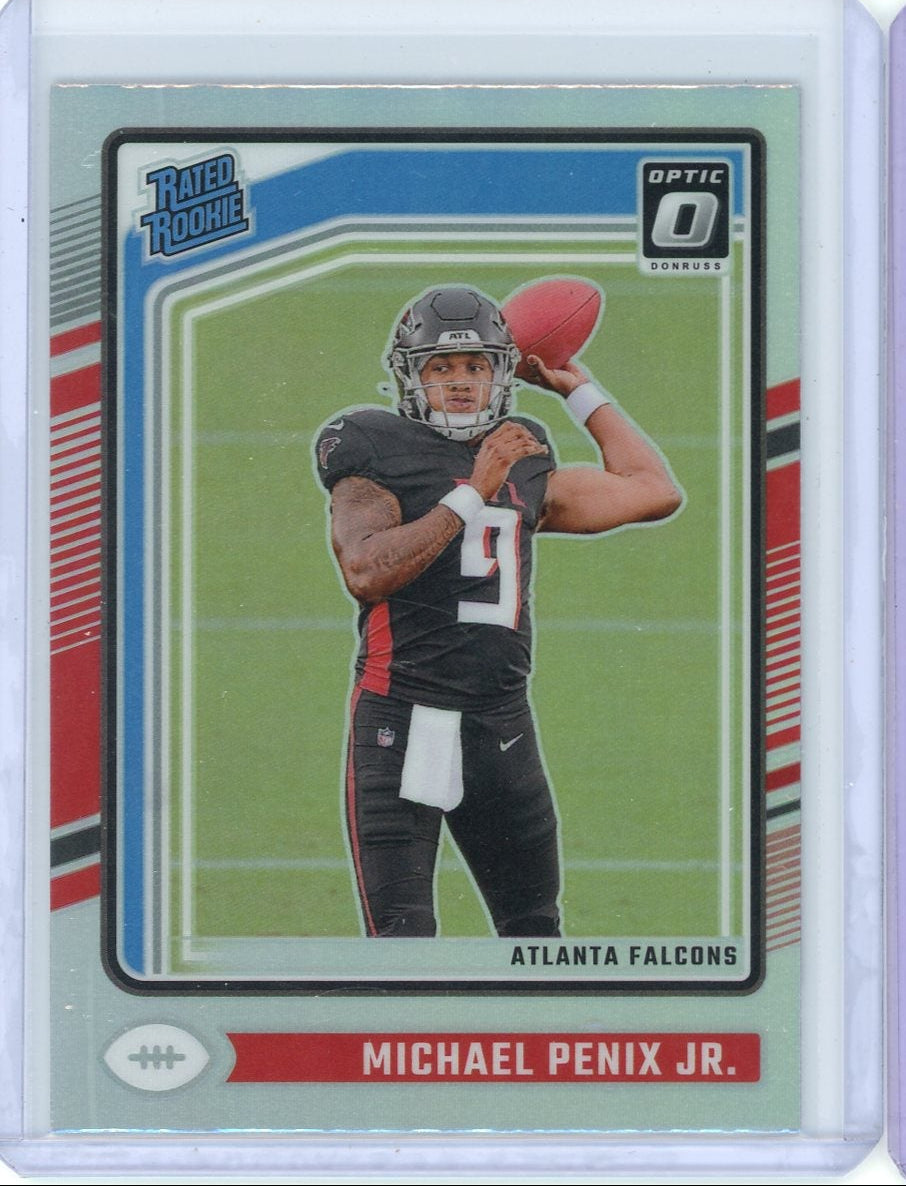 Michael Penix Jr. 2024 Panini Donruss Optic silver prizm rc