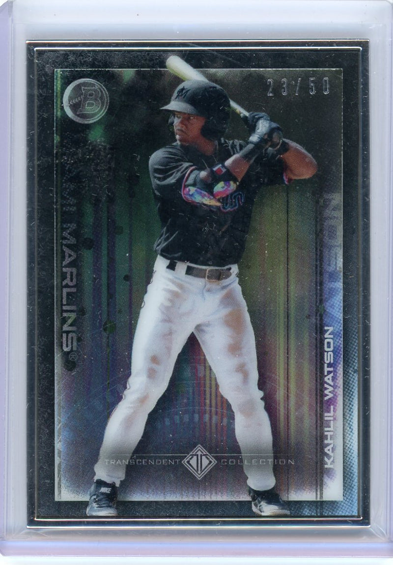 Khalil Watson 2022 Bowman Transcendent Collection Bowman Icons /50