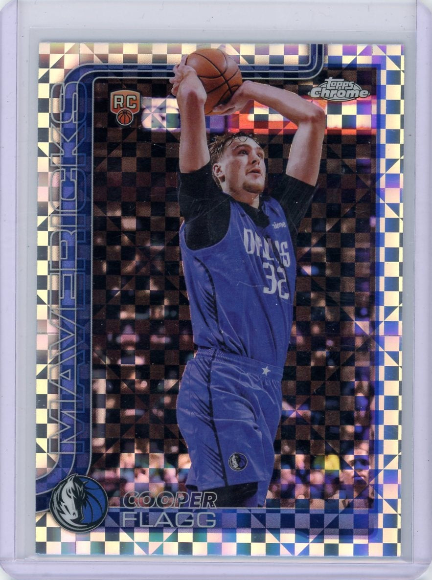 Cooper Flagg 2025 Topps Chrome X-Fractor RC