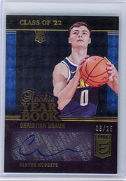 Christian Braun 2022-23 Panini Donruss Elite Rookie Yearbook auto #'d 08/25