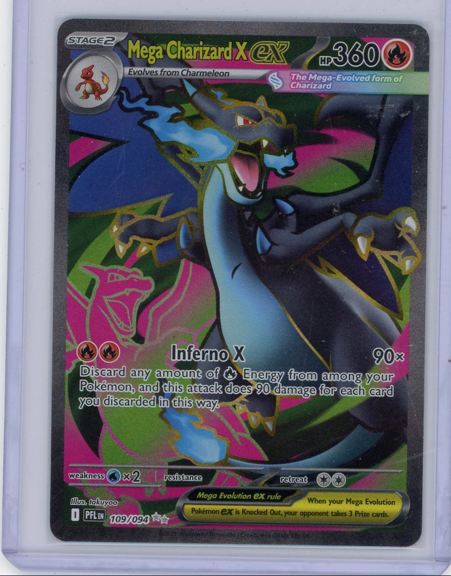Mega Charizard X ex Pokémon Phantasmal Flames Ultra Rare #109/094