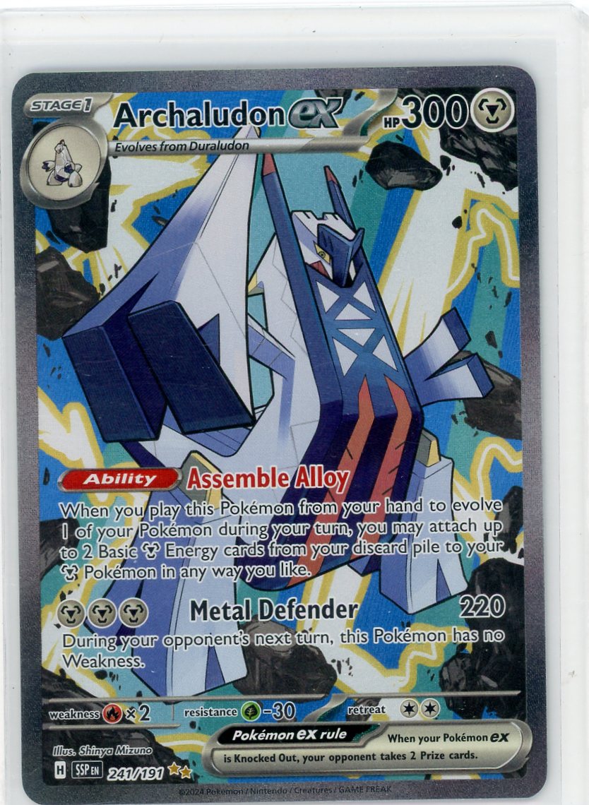 Archaludon ex Pokémon Surging Sparks Special Illustration Rare #241/191