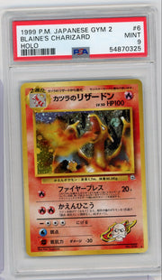 Blaine's Charizard 1999 Pokémon Japanese Gym 2 Holo #006 PSA 9
