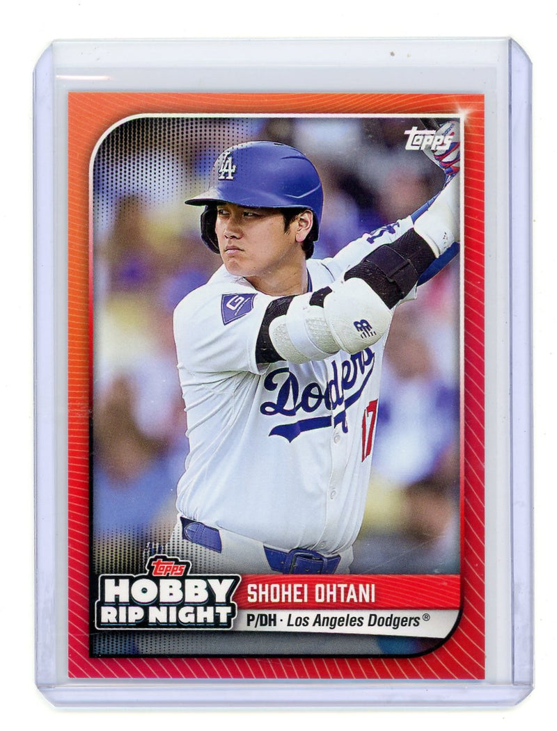 Shohei Ohtani 2024 Topps Hobby Rip Night Red Border SP