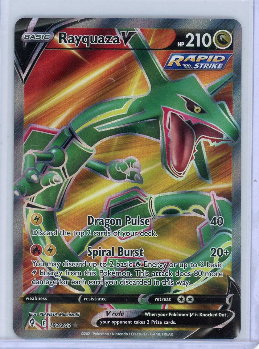 Rayquaza V Pokémon Evolving Skies Full-Art #193/203