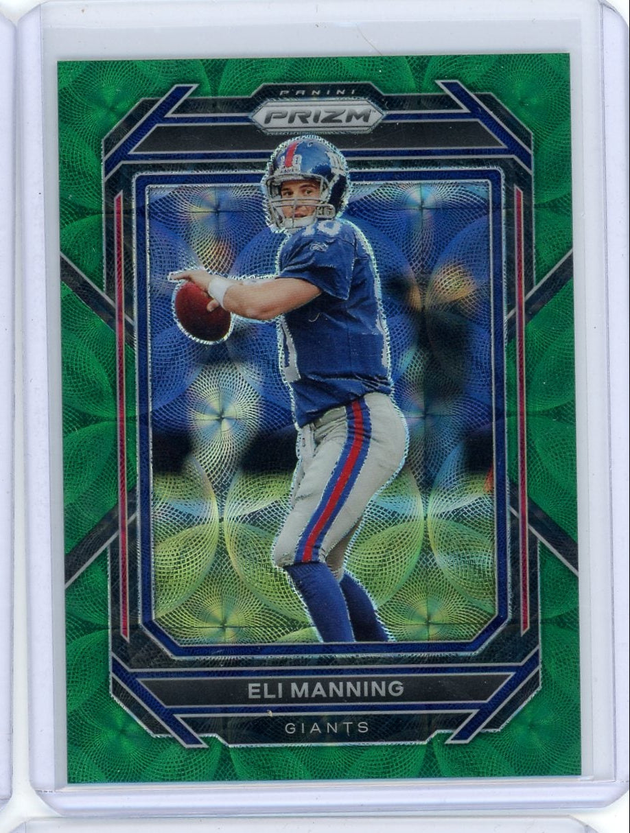 Eli Manning 2022 Panini Green Scope Prizm #'d 09/75