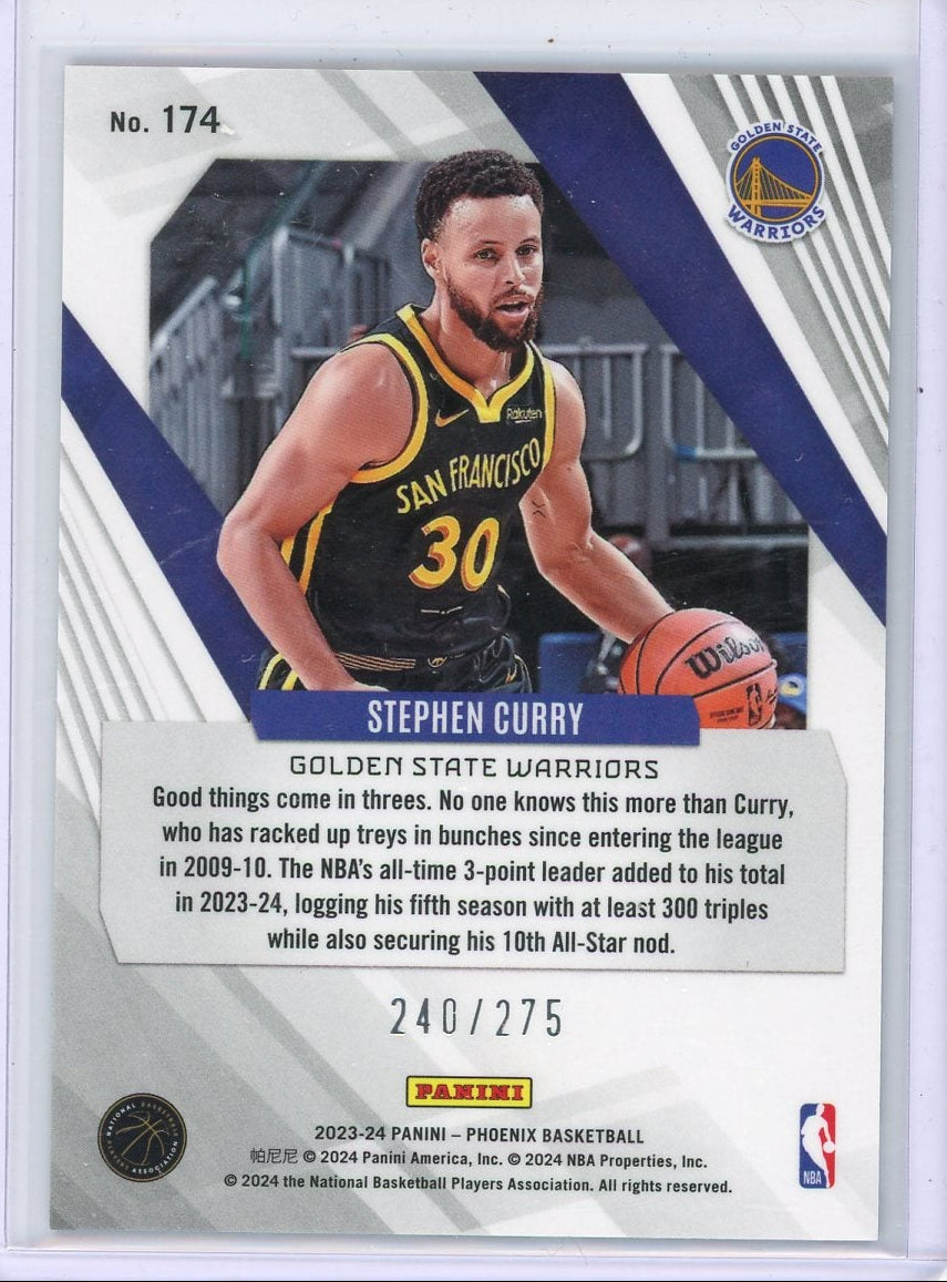 Stephen Curry 2024 Panini Phoenix Maroon Ice Prizm #'d 240/275