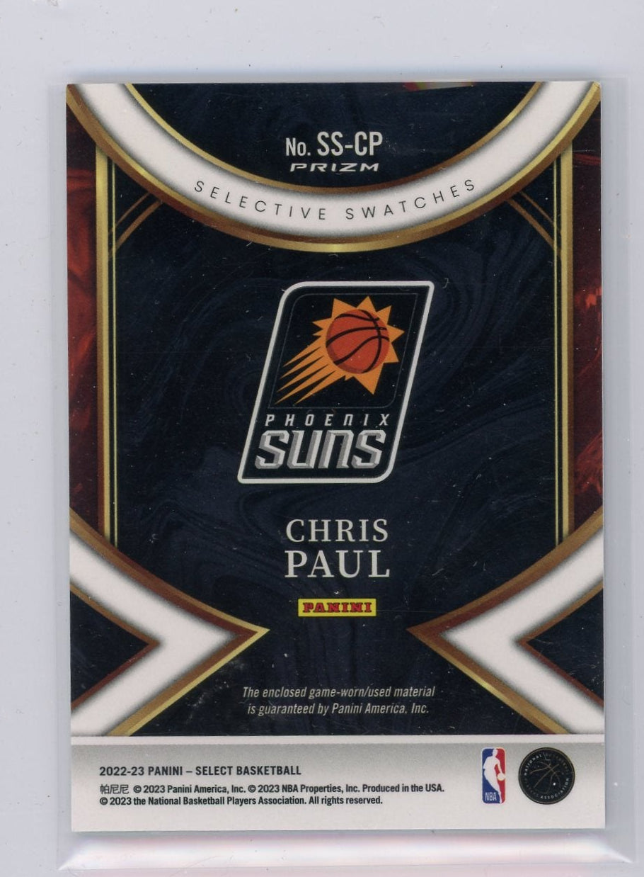 Chris Paul 2022-23 Panini Select Selective Swatches silver prizm