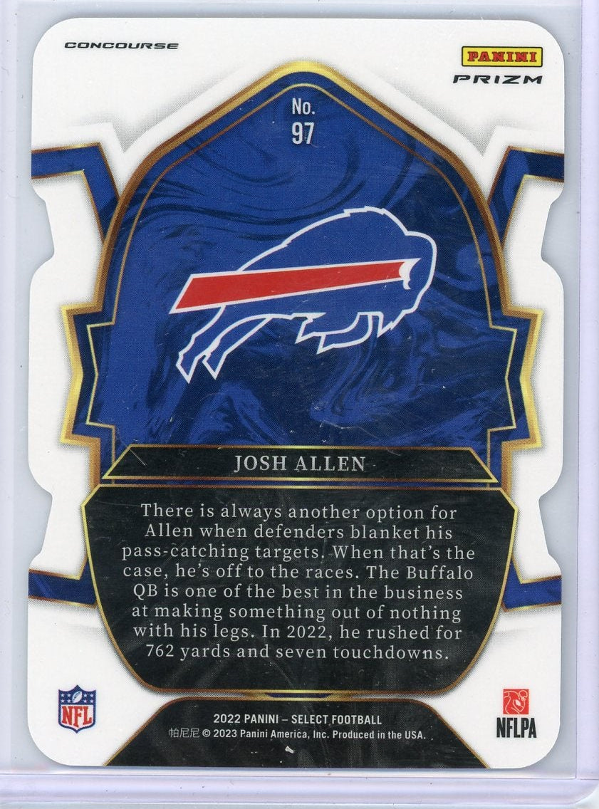 Josh Allen 2022 Panini Select Concourse Silver Prizm