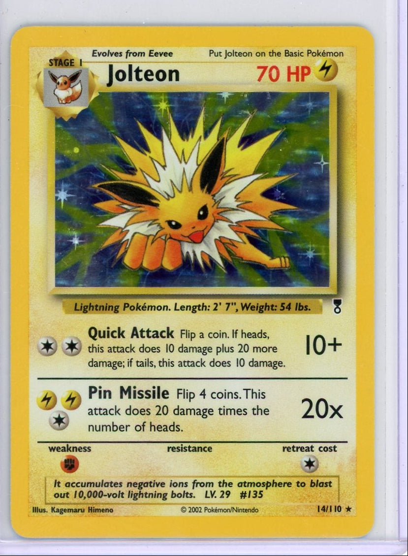 Jolteon Pokémon Legendary Collection Holo Rare #14/110