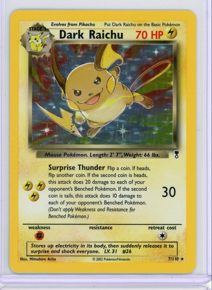 Dark Raichu Pokémon Legendary Collection Holo Rare #7/110