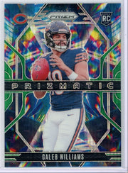 Caleb Williams 2024 Panini Prizm Prizmatic Green Wave RC