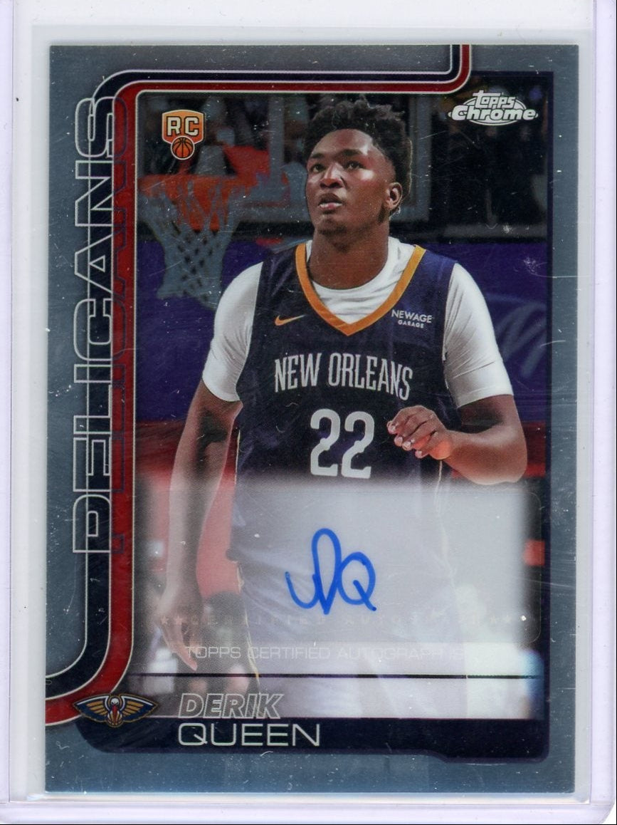 Derik Queen 2025 Topps Chrome Auto RC