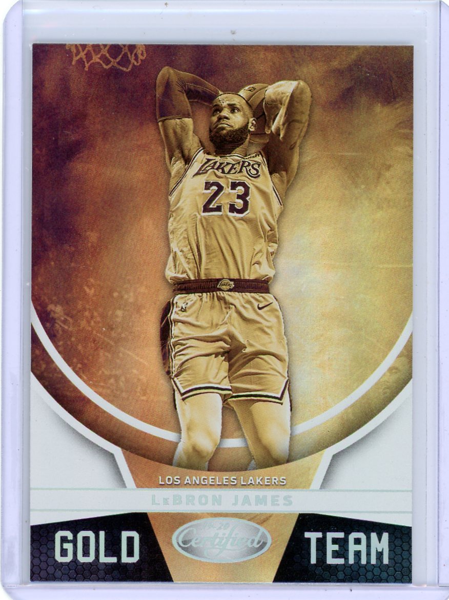 LeBron James 2019-20 Panini Certified Gold Team