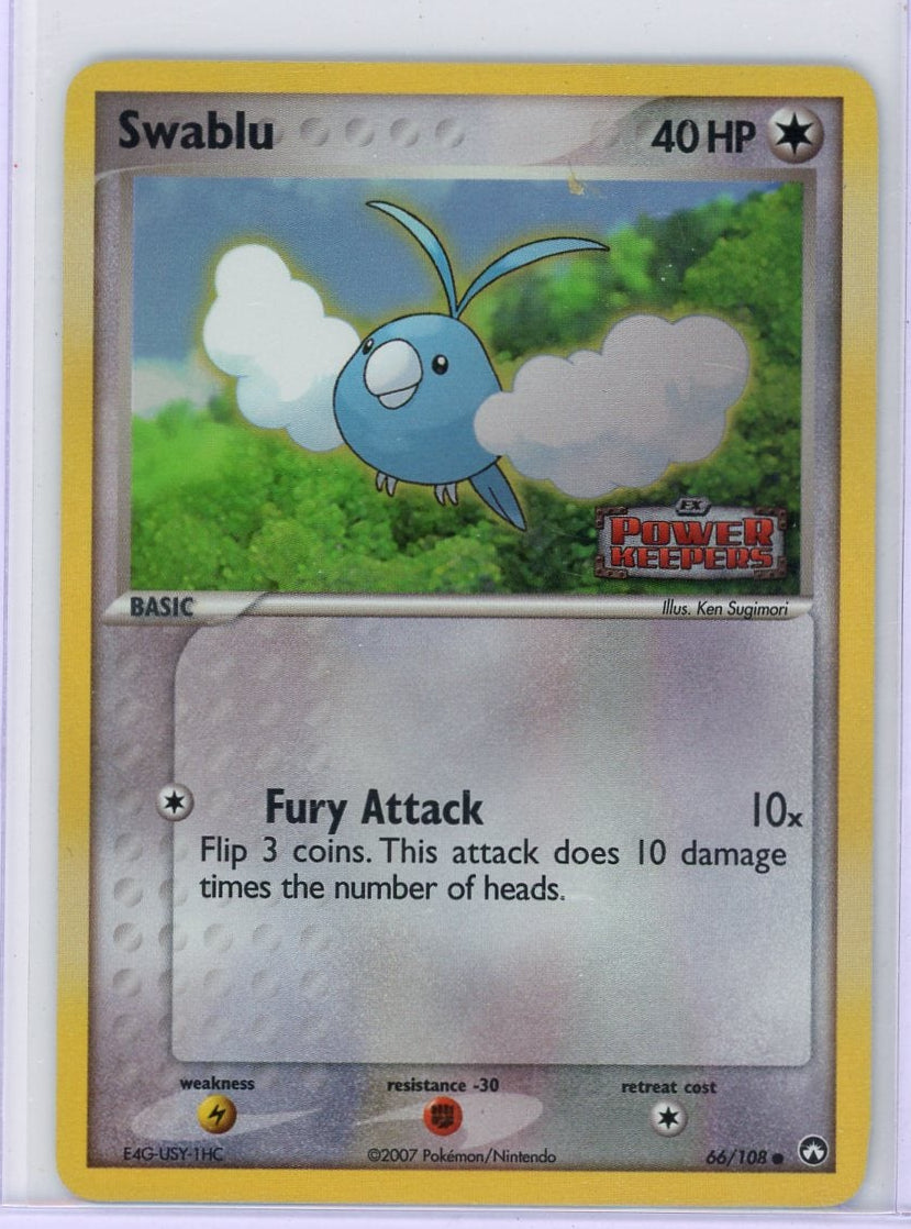 Swablu Pokémon EX Power Keepers Reverse Holo #66/108
