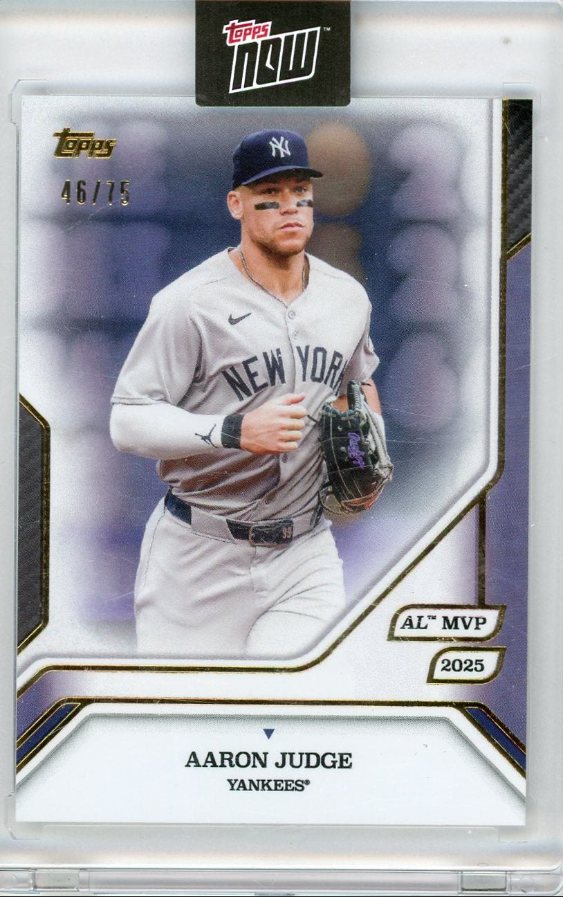 Aaron Judge 2025 Topps Now MVP Collection Purple #'d 46/75