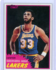Kareem Abdul-Jabbar 1981 Topps #20