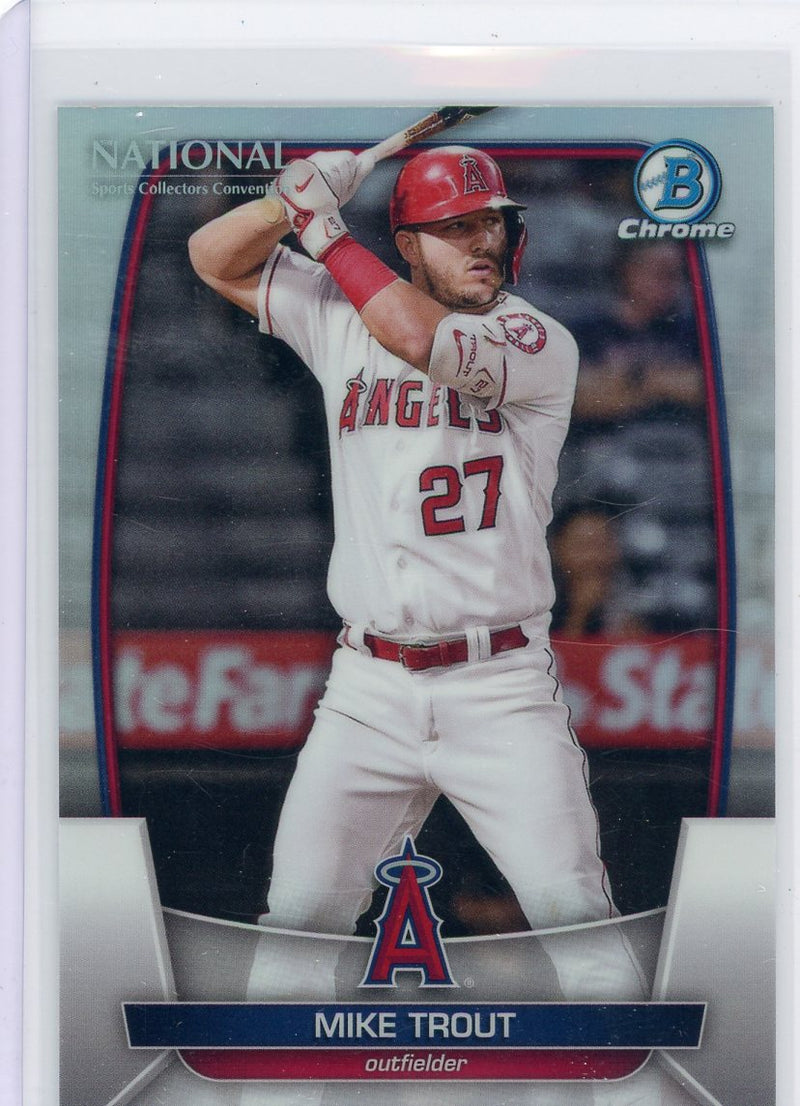 Mike Trout 2023 Bowman Chrome National Convention